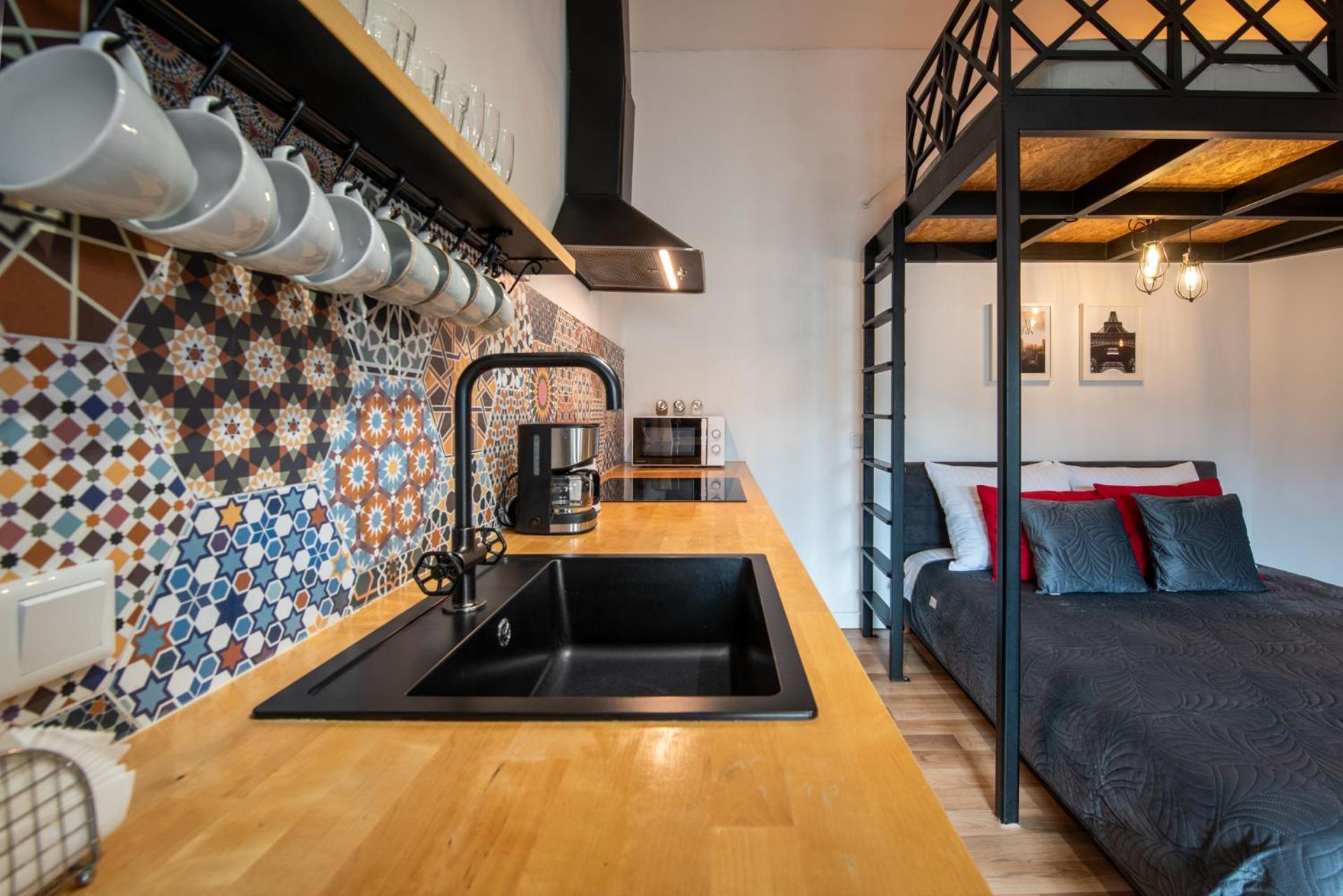 Modern Apartment Arizona Studio Old Town Dietla Balcony Krakow Ngoại thất bức ảnh